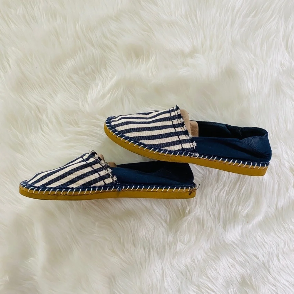 Soda blue and white espadrille, Sz. 8.5